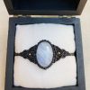 Black macrame bracelet with moonstone - Image 2